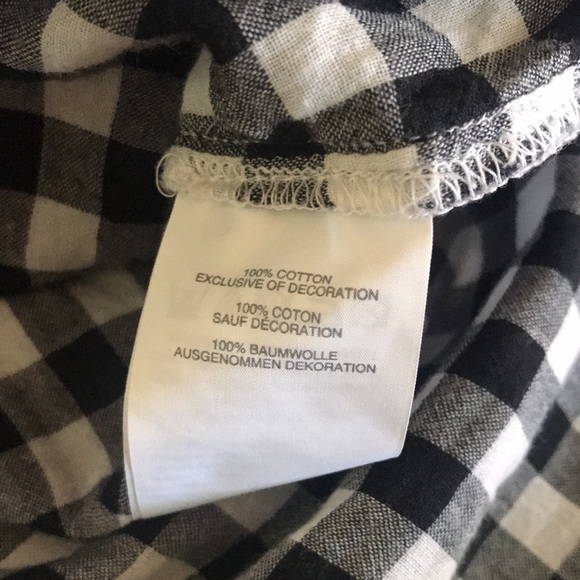 J.crew- black & white Gingham blouse-0 - Picture 13 of 16